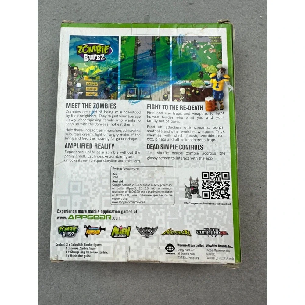 APPGEAR‎ Zombie Burbz High Mobile Application Game NIB new in box iPad Android
